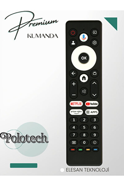 ARÇELİK-BEK0-GRUNDİG LED TV KUMANDA NETFLİX-YOTUBE-APP TUŞLU MİKROFONSUZ 2026 YENİ