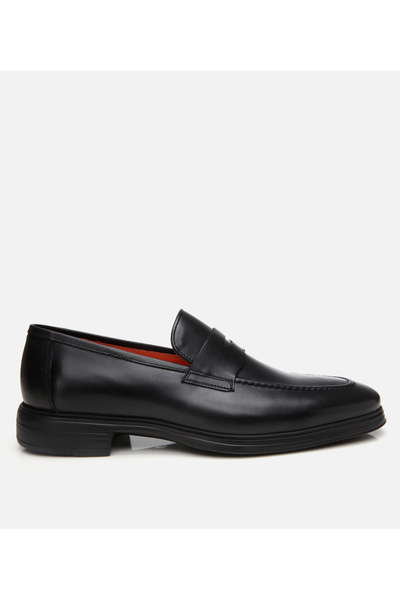 Hotiç Men's Leather Black Ultra Light Sole Classic Shoes
