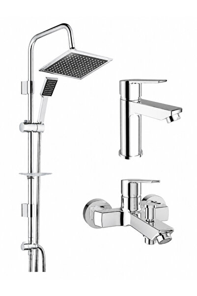 KALE Mare Banyo Lavabo Bataryası Tema 53260 Tepe Duş Seti