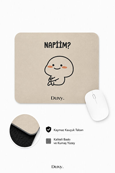 Duxy Χιουμοριστικό Mouse Pad, 23x19 εκ., Αντιολισθητική βάση, Άνετο και μαλακ...