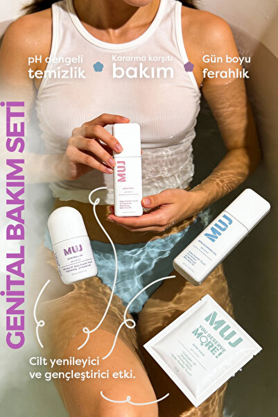 MUJ Genital Bakım Ritüeli * 4'lü Genital Bölge Bakım Seti* Temizleyici Jel + ...