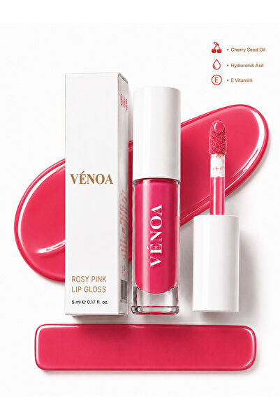 Venoa VÉNOA Rosy Pink Nude Glow Lip Gloss