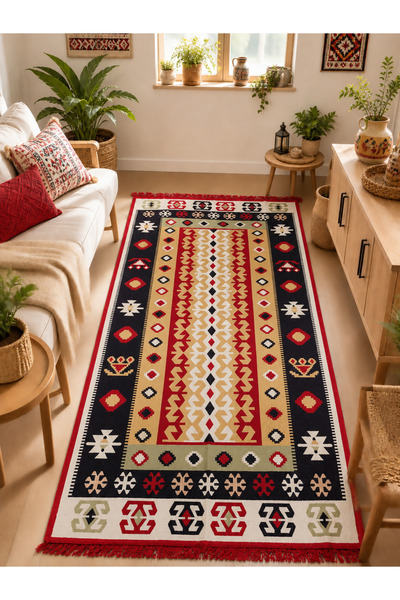 OEM Covor țesut, față-verso, dimensiune 80 x 200 cm H&H 303