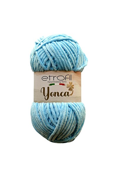 Etrofil Yonca Baby Velvet Pređa za Pletenje Perle Plava 100% Poliester 100g 1...