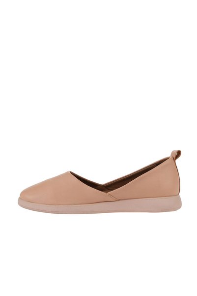 Bueno Shoes Powder Pink Light Leather Women's Flat Ballet Flats 01wy1507