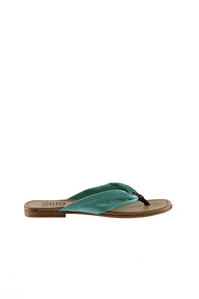 Bueno Shoes Sandale Flip Flop pentru femei din piele verde 01wu3400