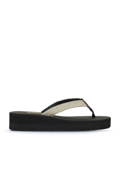Bueno Shoes Zlatni pesak srebrne ženske šlepete 26wt202244