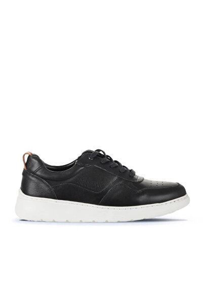 Bueno Shoes Black Leather Men's Sports Shoes 21Ma017