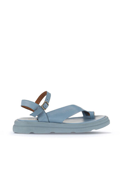Bueno Shoes Sandale de damă din piele albastră 01wa2602