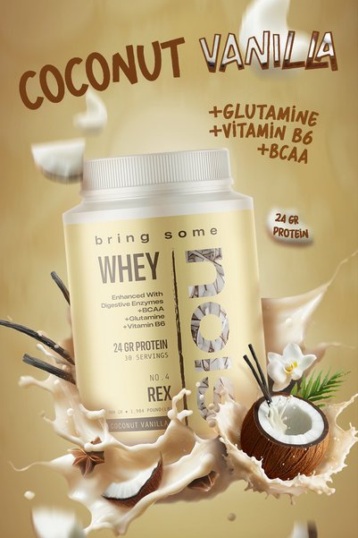 Nois Nutrition NOIS WHEY "REX 900" بنكهة جوز الهند والفانيليا 900 جرام