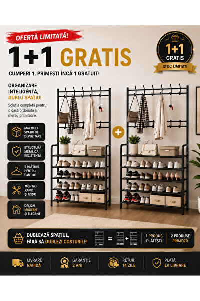 OEM 1 + 1 GRATIS! CUIER CU PANTOFAR SI 5 RAFTURI (RO-V02)