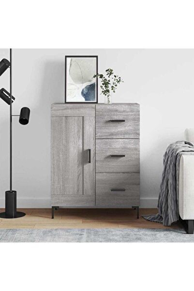 Concept Servantă, gri sonoma, 69,5x34x90 cm, lemn compozit