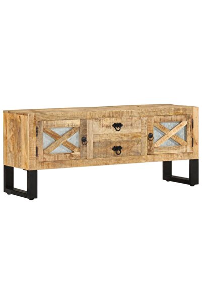 Concept Comodă TV, 110x30x45, lemn de mango nefinisat