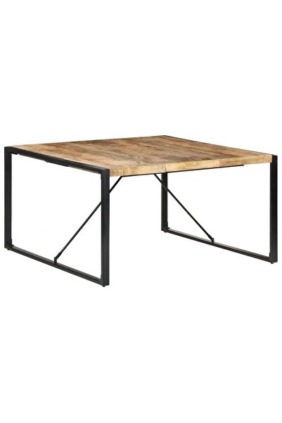 Concept Masă de bucătărie, 140x140x75 cm, lemn de mango nefinisat