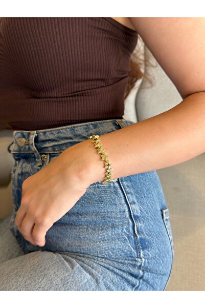 AXXION 14K Yıldız Gold Bileklik