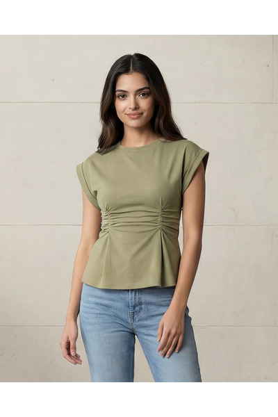 REDTAG قميص نسائي زيتوني