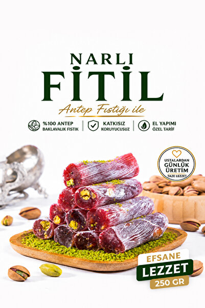Gaziantep Baharat Narlı Fitil Lokum 250gr - Geleneksel Turkish Delight | Gazi...