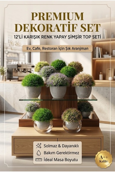 FB Cup Set de 12 flori artificiale în culori asortate - pentru decorarea case...