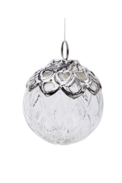 Yargıcı Yuvarlak Cam Ağaç Süsü (10 cm)