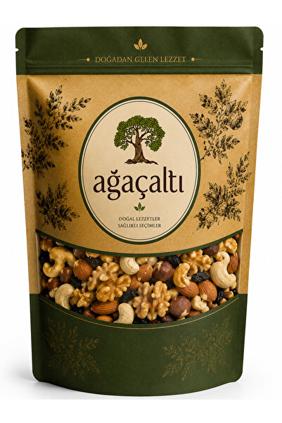 Ağaçaltı Luxury Atom Çerez 250 GR | Çiğ Kaju Badem Fındık Ceviz Kayısı Yaban ...