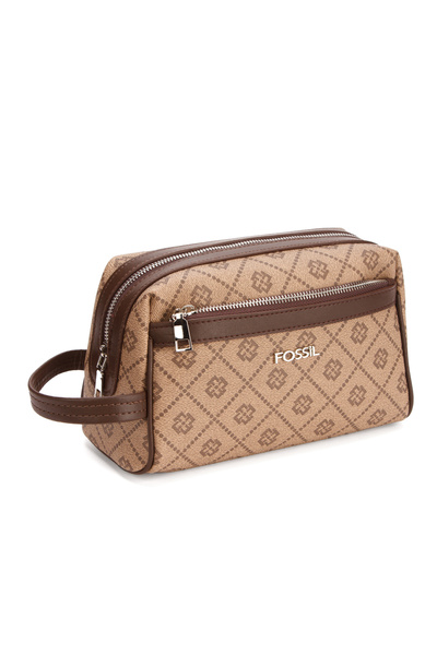Fossil 2063 Geantă portofoliu din piele vegană MINK PRINTED