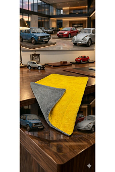 bxtasarım Lavetă premium de curățare auto din microfibră, cu două fețe, groas...