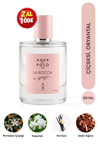 Aqua Di Polo 1987 La Rocca Sense EDP Kadın Parfüm 50 ml | Çiçeksi, Oryantal |...