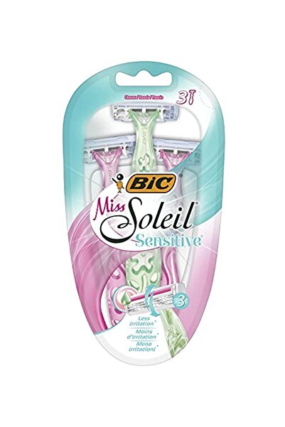 Bic Miss Soleil Aparat de ras pentru femei cu piele sensibilă, pachet de 3 bu...