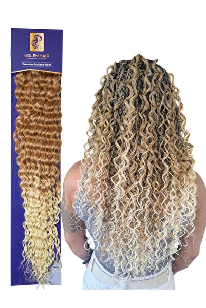GOLEN Hair 22 Inches Deep Wave Braids Color 30 & 613 – Deep Wave Crochet Hair