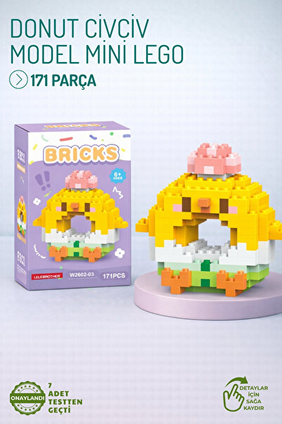 Nandy Home Donut Chick Model Character Figure 3D Building Toys