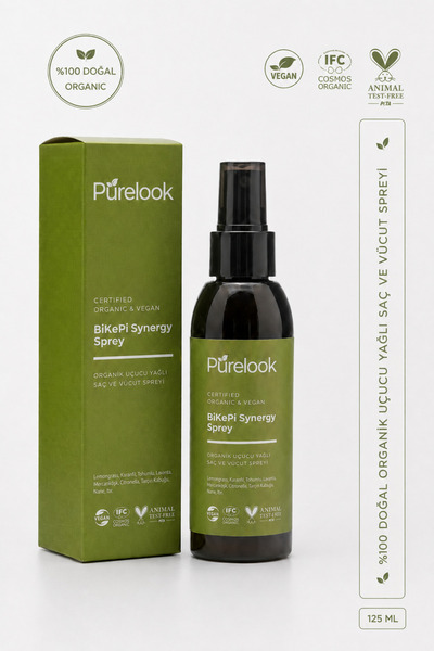 purelook BiKePi Organik Vegan Saç ve Vücut Spreyi 125 ml | Doğal Nemlendirici