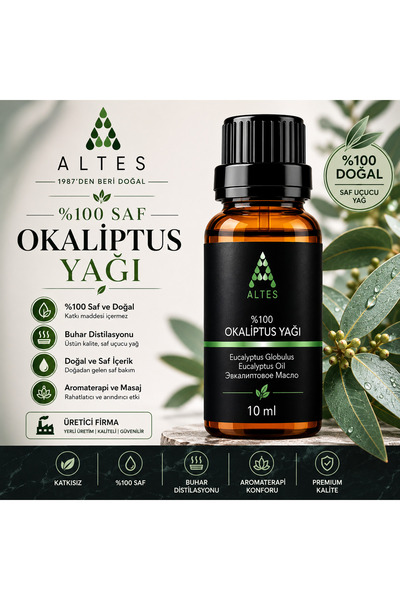 altes زيت الأوكالبتوس العطري النقي 100% 10 مل Ym24ok0101