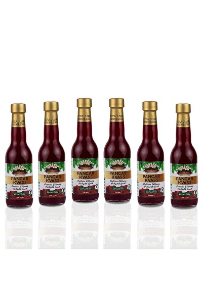ŞİFA ANA 6 Adet Zencefilli Pancar Kvass (250ml.) Cam Şişede