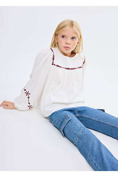 MANGO Kids Blugi evazați cargo