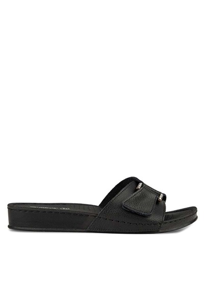 Muya Het Anatomical Sole Four Seasons Genuine Leather Women's Slippers