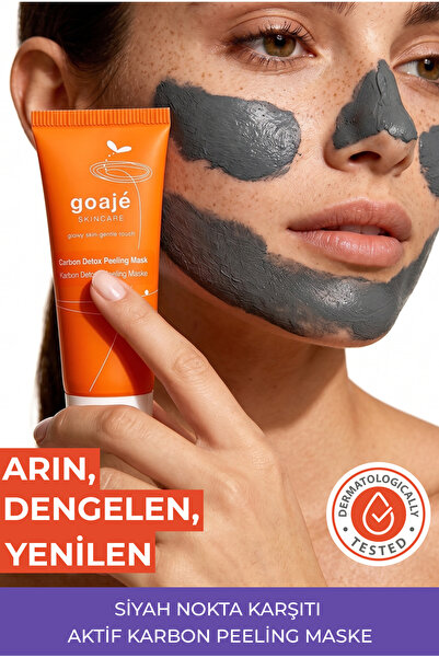 Goajé SKINCARE Siyah Nokta Karşıtı Aktif Karbon Peeling Maskesi Gözenek Arınd...