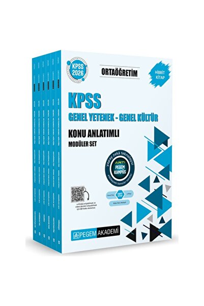 Anka Yayınları Pegem Akademi Yayıncılık 2026 KPSS Orta Öğretim Genel Yetenek ...