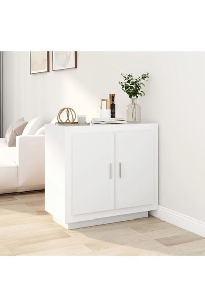 Concept Servantă, alb, 80x40x75 cm, lemn prelucrat