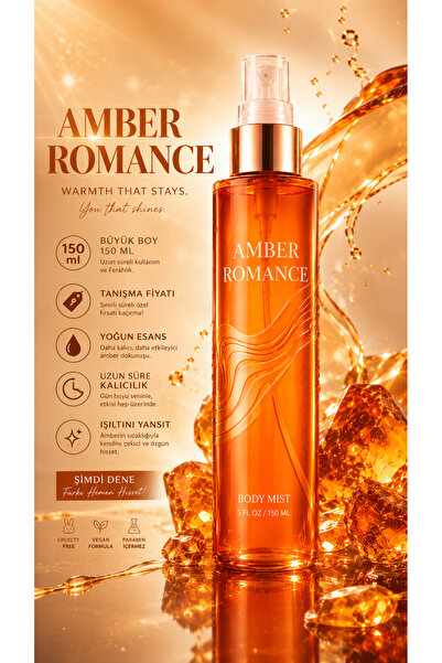 JARDIN D'OR AMBER ROMANCE Women Body Mist / Kadın Vucüt Spreyi ve Parfümü 150 ml