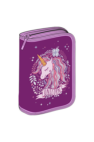 PIGNA HUSA PIZOARE ECHIPATĂ 50 PIESE 1 FERMOAR 2 EXTENSII UNICORN PURPLE PIG