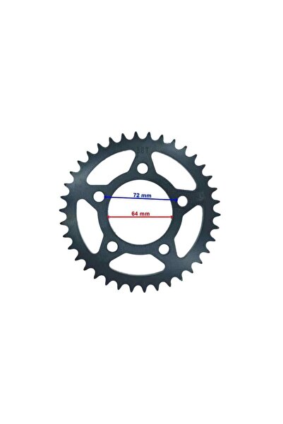 Mondial Mh Drift 125 L Arka Dişli 428-38T İç 64X5 Delikli Öm
