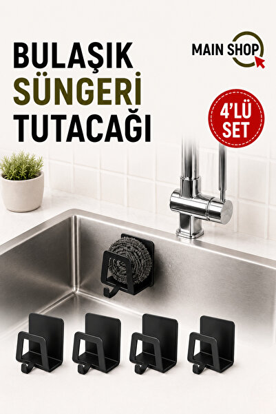 MAİN SHOP 4 komada držača za sunđer za sudove, 3m lepljivi držač za sunđer od...