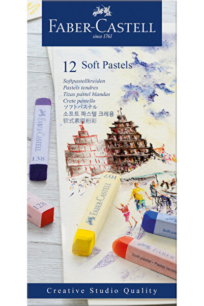 Faber Castell Creioane pastel moi 12 culori Faber-Castell