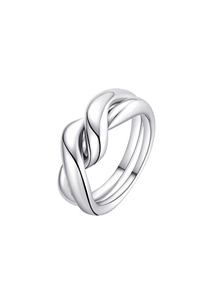 Lisa&Co. Inel Argint Powerful 52-53 mm / Argint placat cu rodiu