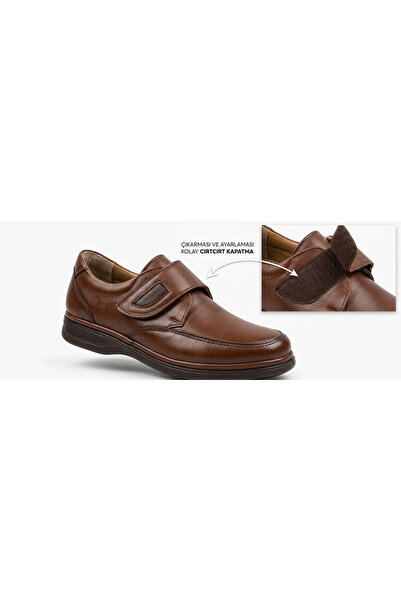 Growish Gr0522 Genuine Leather Orthopedic Poly Sole Easy to Use Snap-On Velcr...