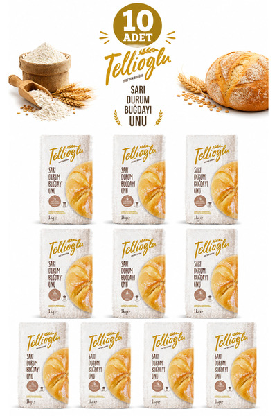 tellioğlu Sarı Buğday(Sarı Sert)Unu 10x1 kg