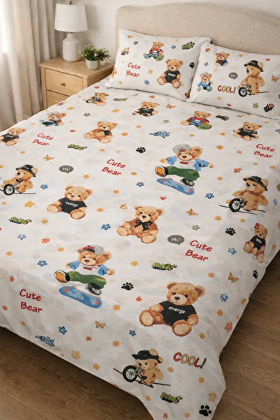 OEM Set pat - Cearșaf cu tiv 220 x 240 cm+2 fețe pernă 50 x 70 cm, 100% bumba...