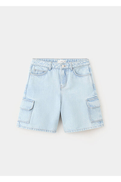 MANGO Kids Kargo denim şort