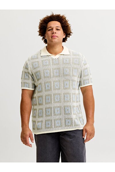 Jack & Jones Plus Gestricktes Polo Plus Size Gestricktes Polo