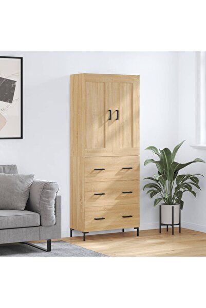 Concept Dulap înalt, stejar sonoma, 69,5x34x180 cm, lemn compozit